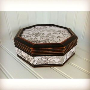 Vintage Upcycled Wood Jewelry Organizer